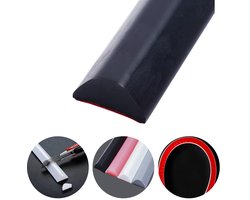 Badkamer Waterbarrière Strip - Douchedrempel 200 cm - Rond - Zelfklevende Siliconen Waterstopper - Waterstopper Tegen Waterlekkage - Waterkering voor Douche, Bad en Keuken - Zwart