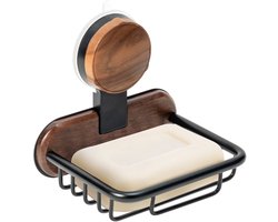 Badkamer zeepbakje Geschikt voor aan de muur, zeepdispenser Geschikt voor zuignap, zeepdoosje, mini opbergrekje, 1 stuk.