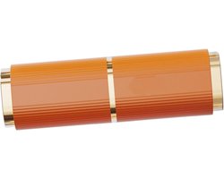 Badkamerbeker Tandenborstelhouder - Opbergbeker - Badkamer Organiseren - Dubbel Beker Ontwerp - 22 x 9 x 6 cm - Oranje