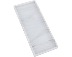 Badkamerblad met opslaglade voor kaptafel, rechthoekig gootsteenblad voor cosmetica en sieradenorganisatie in badkamer - Marmeren kleur