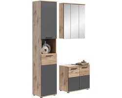 Badkamercombinatie Mason 3-delig - 112cm x 190cm x 34cm