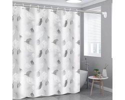 Badkamerdouchegordijn, waterdicht en schimmelwerend, geschikt voor doucheruimtes, afmetingen: 180 x 200 cm