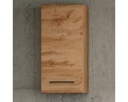 Badkamerhangkast Malvo 30cm - eik - Held - Badkamer hangkast - Bruin - Melamine; MDF; Spaanplaat