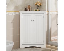Badkamerkast 61.5x34.5x80 cm – Opbergruimte – Scandinavisch – Minimalistisch – Modern Design – Voor Woonkamer – Voor Slaapkamer – Wit