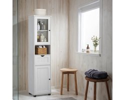 Badkamerkast, badkamerkast, hoge kast