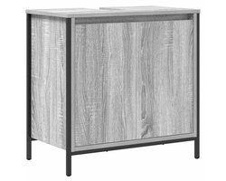 Badkamerkast | Badkamermeubel wastafelkast | Badkamermeubel 60x34,5x60 cm grijs sonoma