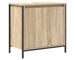 Badkamerkast | Badkamermeubel wastafelmeubel 60x34,5x60 cm sonoma eikenkleurig