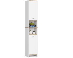 Badkamerkast BETI mit 2 Deuren / AKORD Furniture Factory / Wit / 32x180x28 cm