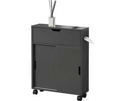 Badkamerkast Kempele niskast 67x52x17 cm donkergrijs