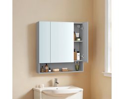 Badkamerkast met 3 deuren, badkamerkast, spiegelkast