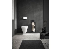 Badkamerkasten hoog ASIS Pure inbouwkastmodule badkamerkast toiletpapierhouder toiletborstelhouder extra vak push to open mat zwart badkamerkasten hoog