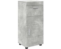 Badkamerkastenset | Opbergkast met lade TULUM Beton Grijs 37 x 31,5 x 82 cm