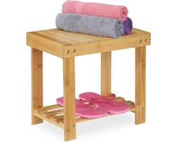 badkamerkruk - tot 100 kg - plantenkruk - kinderkrukje - bamboe