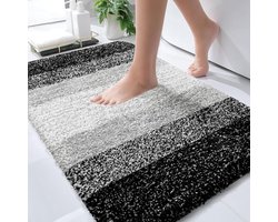 Badkamermat - voetmat - duurzaam vloermat - kleine vloerkleed - deur mat binnen keuken tapijten 40x60cm grijs