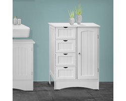 Badkamermeubel Badkamermeubel wit 55x81x30 cm ML-Design