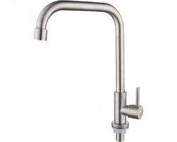 Badkamermeubel Kraan Wastafelkraan Fonteinkraan - 27 cm - HB8405 - Alleen Koud Water - RVS