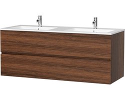 Badkamermeubel met wastafel - 120 CM - Donker Eiken - Badmeubelset - Wastafelmeubel - Vestland