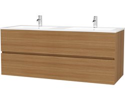 Badkamermeubel met wastafel - 120 CM - Eiken - Badmeubelset - Wastafelmeubel - Vestland