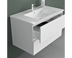 Badkamermeubel met wastafel - 80 CM - Wit - Badmeubelset - Wastafelmeubel - Vestland