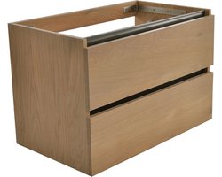 Badkamermeubel Onderkast Vision OAK 80x46x53cm Eiken Softclose