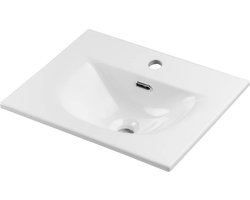 Badkamermeubelset 3-delig Newport eikenkleurig zwart en wit [en.casa]