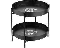 Badkamerorganizer, 2-laags staande plank, opvouwbare cosmetische opberglade met 4 antislip rubberen voetjes, metalen standaard, make-upplank voor badkamer, keuken, wasmiddel, kruidenpotjes, wit