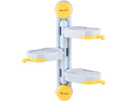 Badkamerorganizer met zuignap en afneembare doucheplank - wandrek voor badkamer en keukenaccessoires