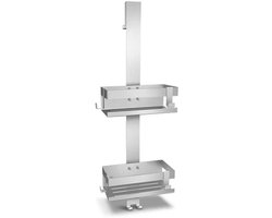 Badkamerplank - Doucherek - Douchemand - Badkamerrek - Rekje Voor In De Douche - Badkamer Plank - Shampoo Rekje - Hangende Bad Organizer - Met praktische Haken - Zonder Boren