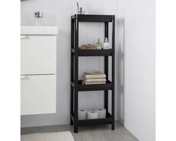 Badkamerplank Praktische installatie 23x36x100 cm badkamerplankorganizer - Snelle en eenvoudige montage van de gedemonteerde stellingkast met het vergrendelingssysteem zonder gereedschap