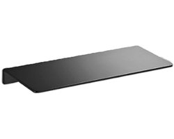 Badkamerplank - Wandplank - voor Muuropslag - voor badkamer,woonkamer,keuken,slaapkamer - 20*12*3cm - Ruimte Aluminium - zwart - zonder boren