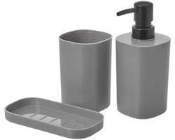 Badkamerset - 3-delig - grijs