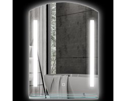 Badkamerspiegel 50x70 cm met Verlichting en Planchet