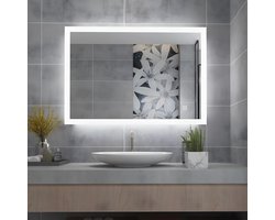 Badkamerspiegel 60 x 50 cm met LED Verlichting en Touchschakelaar