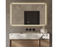 Badkamerspiegel met Verlichting - Anti Condens Verwarming - Badkamerspiegel - Badkamerspiegels - 100 x 60 cm