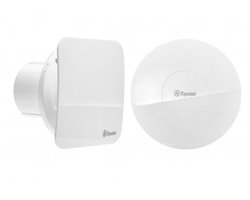 Badkamerventilator - Ø 100 mm - Met Vochtsensor en Timer - Fluisterstil - Krachtig en Zuinig - 2 Snelheden - Voor Badkamer, Douche, Keuken of Toilet - Voorkomt Schimmel en Vocht - Geurverwijderaar - Xpelair - Wit