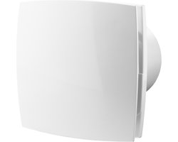 Badkamerventilator Ø 100 mm Silent met vochtsensor en timer wit
