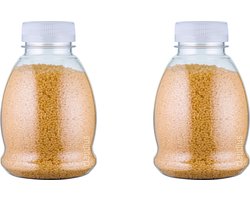 Badkaviaar Zen Moment - 225 gram - Fles met transparante dop - set van 2 stuks - bad parels voor in bad