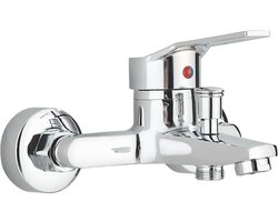 Badkraan Met Chroom Afwerking - Mengkraan - badkraan - 140-160 mm Hartafstand - Chroom - Modern Design Voor Badkamer Renovatie