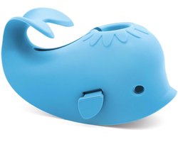 Badkraanhoes - Zachte siliconen veiligheidsbeschermer voor kinderen, peuters en baby's - Schattig walvisontwerp, leuk badcadeau voor kinderen-blauw