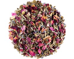 Badkruidenmengsel Voor Sauna's - Ontspannende En Innerverende Stoomkruiden - Lavendelbloemen, Rozen Rode Bloemblaadjes, Citroengras, Citroenmelisse Bladeren, Rozen Roze Bloemblaadjes