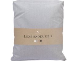 Badkussen – Luxe badkussens voor in bad – Dik en comfortabel Spa Kussen voor Hoofd, Hek en Rug – Hoofdsteun bad voor een spa ervaring thuis – Wasbare snel drogende Nekkussen Bad – Badkussen Lichtgrijs
