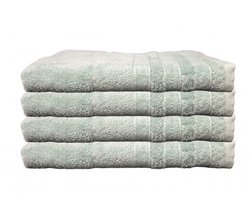 Badlaken 70x140 cm. - Hotel DeLuxe Badtextiel - Zee Groen - 4 stuks - Super zacht - Hotel kwaliteit - 550 GRAMS!