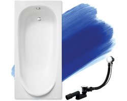 Badland MEDIUM ligbad 190 x 80 cm wit zonder zijpaneel