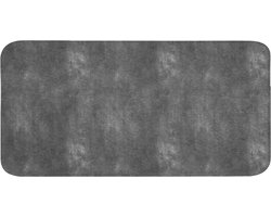 Badmat 120x60 cm - Antislip - Donkergrijs - Ruw - Beton - Badmatten voor badkamer - Badkamermat - Douchemat - Badkamer mat
