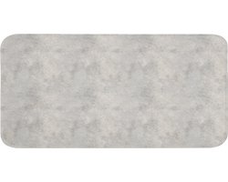 Badmat 120x60 cm - Antislip - Grijs - Beton - Industrieel - Badmatten voor badkamer - Badkamermat - Douchemat - Badkamer mat