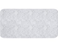 Badmat 120x60 cm - Antislip - Grijs - Terrazzo-effect - Beton - Badmatten voor badkamer - Badkamermat - Douchemat - Badkamer mat
