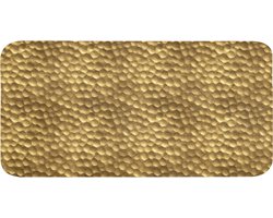 Badmat 120x60 cm - Antislip - Metaal - Dynamisch - Goud - Badmatten voor badkamer - Badkamermat - Douchemat - Badkamer mat
