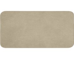 Badmat 120x60 cm - Antislip - Zandkleur - Korrelige structuur - Beton - Badmatten voor badkamer - Badkamermat - Douchemat - Badkamer mat