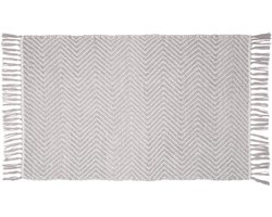 Badmat 50 x 80 cm in trendy etnostijl van gerecycled materiaal - Slipvaste, wasbare badmat