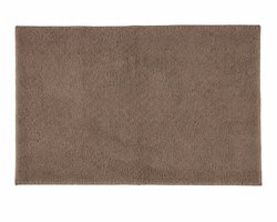 Badmat 50x80 cm Donker zand – Zachte Badkamermat van 100% Gerecycled Polyester – Antislip Latex Onderzijde – OEKO-TEX® STANDARD 100